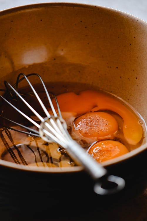 Egg Yolks in Cooking Pan