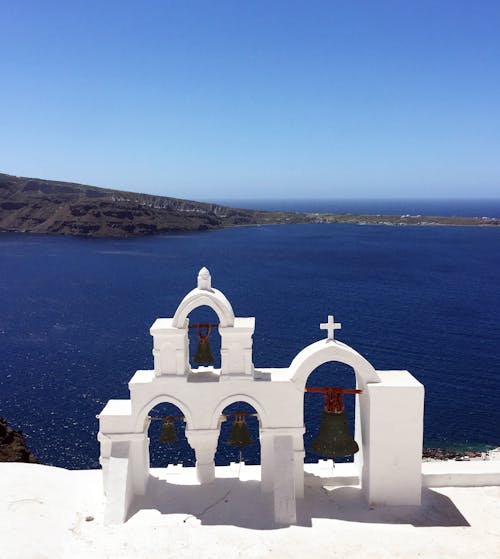 Free stock photo of church, greece, island