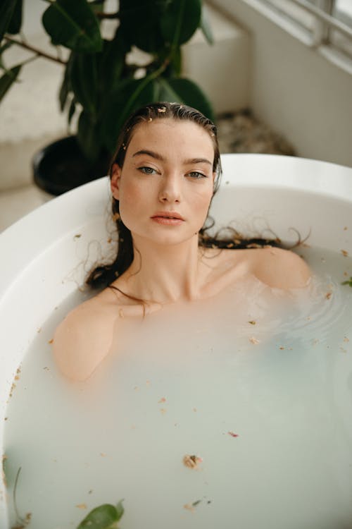 A Beautiful Woman in a Bathtub