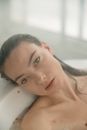 A Woman Taking a Steam Bath