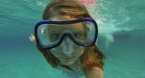 Free stock photo of big eyes, clear water, girl Stock Photo