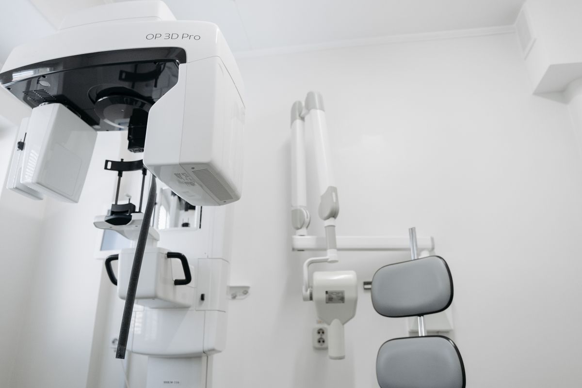 Modern dental imaging equipment in a clinic
