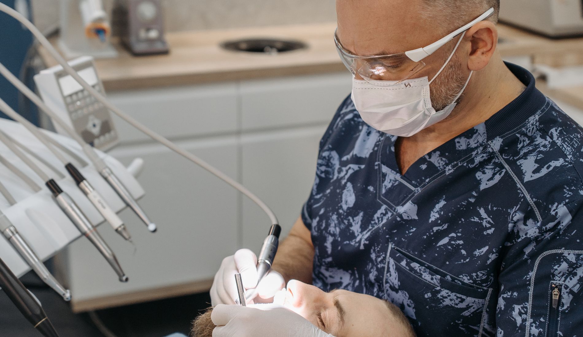 Autoclave and clean instrument storage at Ohud Dental
