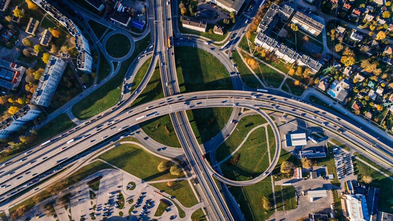 Foto Aerea Di Edifici E Strade