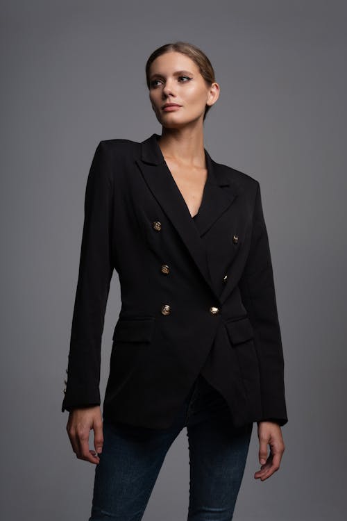 A Woman in a Black Blazer