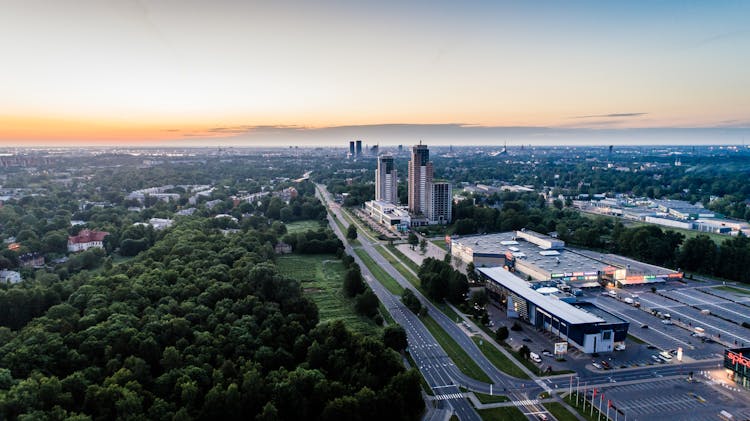 Aerial View Photo Of City