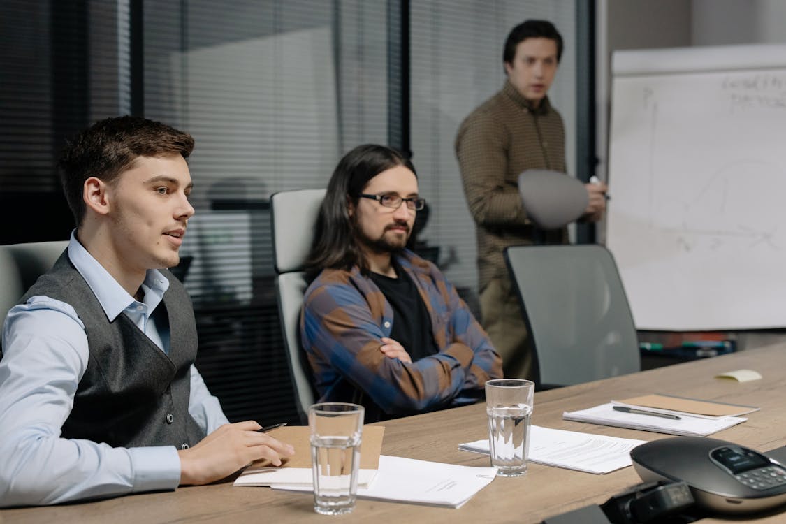 Free Photo of Men at the Meeting Stock Photo