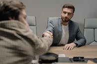 Men Shaking Hands at Work