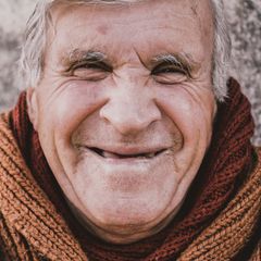 Smiling mature White man customer portrait