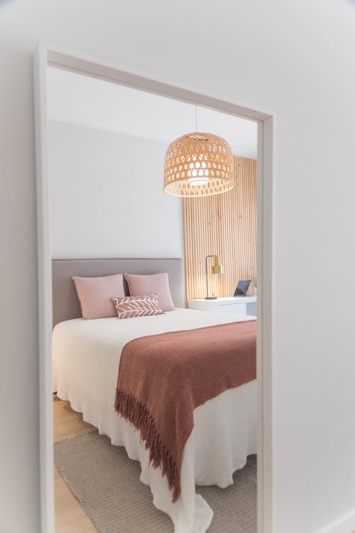 Gratis stockfoto met bed, binnenshuis interieur, minimaal