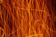 Orange Lights on Black Background