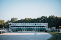 Photo of a Staring Gates at a Horse Racing Track