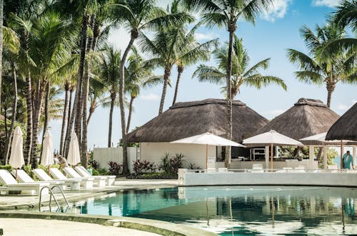 The Poolside of a Beach Resort