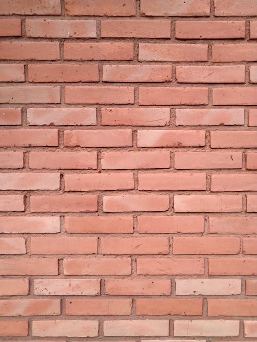 Red Brick Wall in Close-up Photography