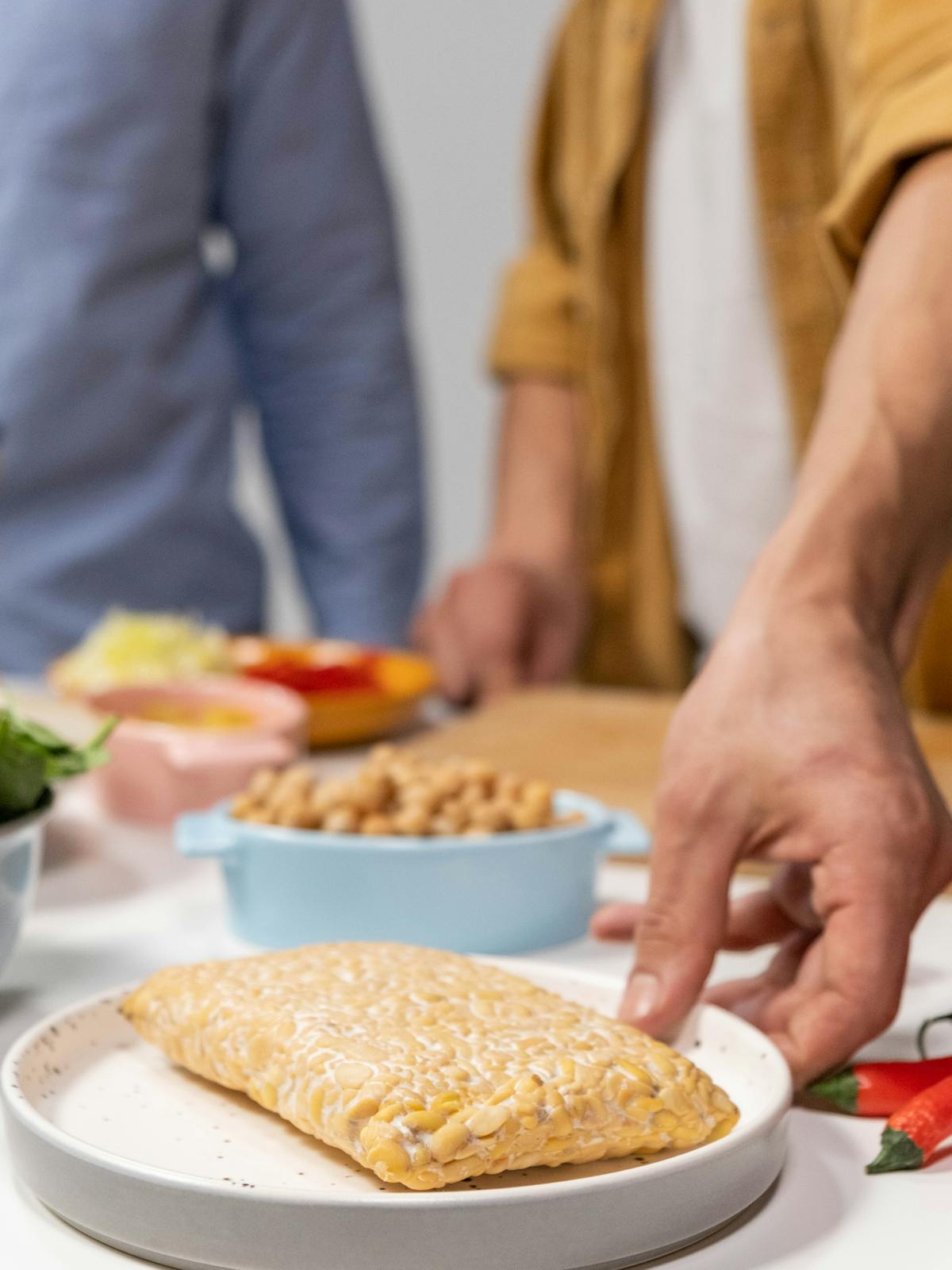 Fresh tempeh - pure and natural