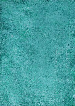 Vibrant turquoise abstract background with textured paint strokes.