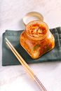 Kimchi on Clear Glass Jar