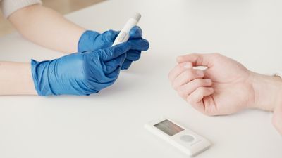 Blood sugar tracked over time