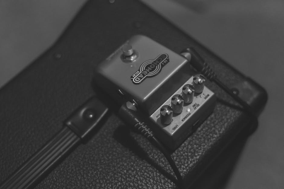 Free stock photo of echohead, effect pedal, guitar