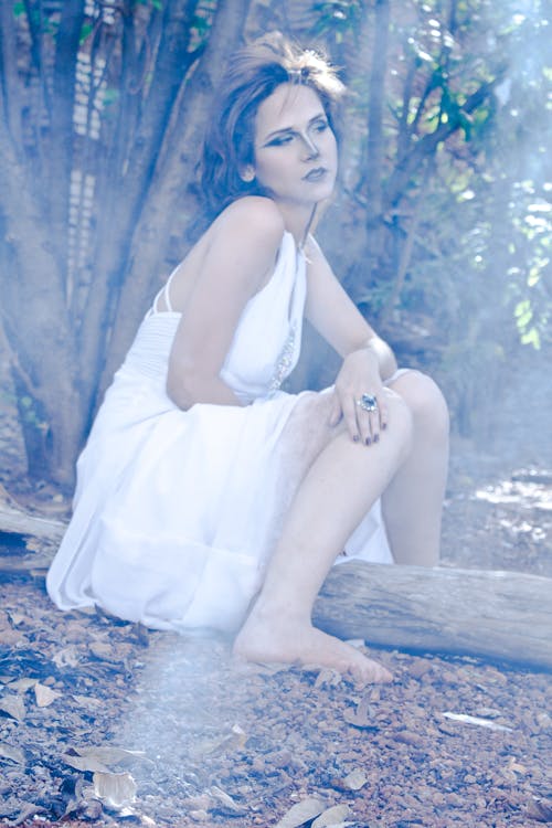 Female Wearing White Dress Photography