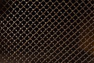 Squared Metal Mesh Fence in Close-up Shot