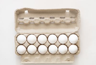White eggs in a carton tray — photo by Sharon Snider on Pexels