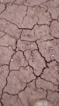 Detailed image showcasing cracks in dried soil, symbolizing drought and arid conditions.
