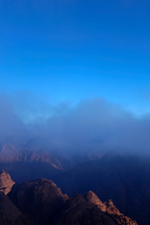 Immagine gratuita di azzurro, montagne blu, sfondo