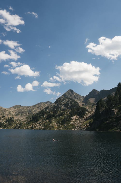 Free Mountains by Lake Stock Photo