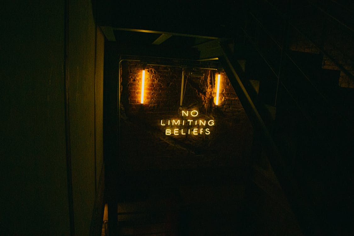 Neon Lights Signage Illuminated on Wall