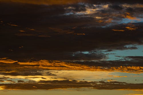 Бесплатное стоковое фото с вечер, закат, облака
