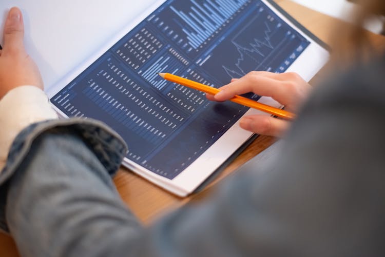 A Person Holding A Paper Of Business Analytics