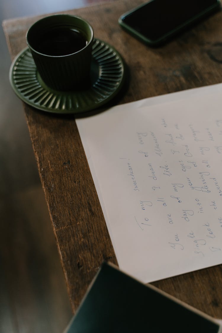 A Letter On A Table