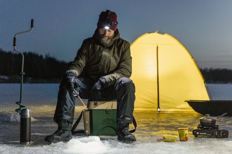 Photo Of A Man Fishing