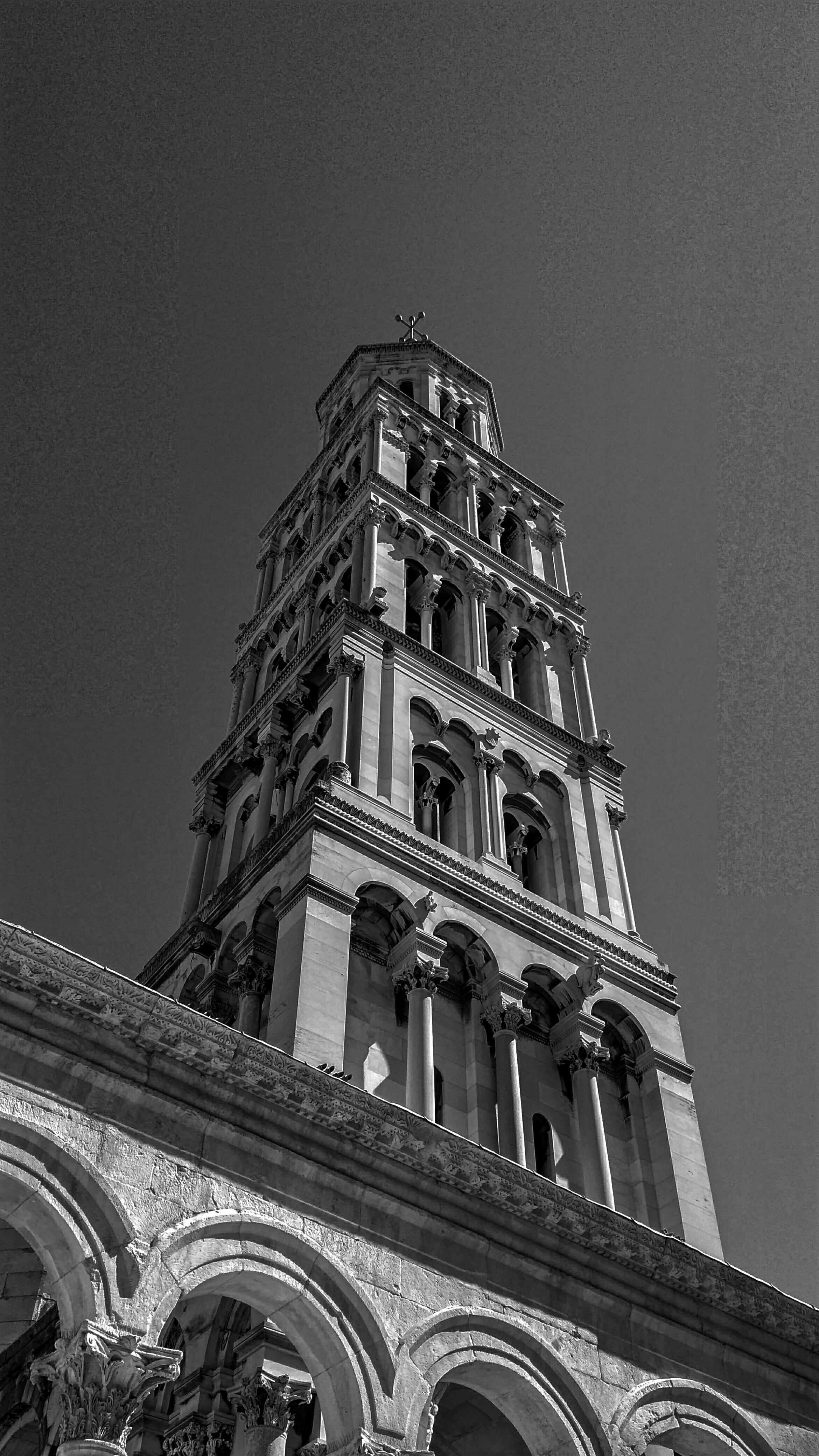 Free stock photo of black and white, croatia, tower