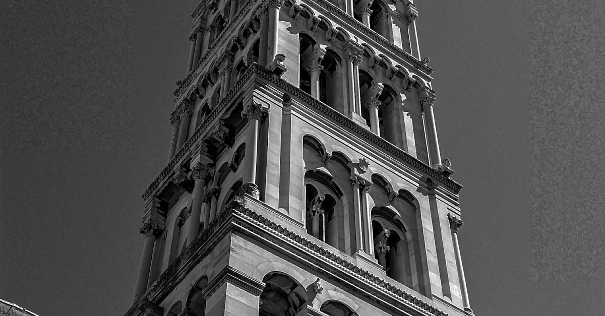 Free stock photo of black and white, croatia, tower