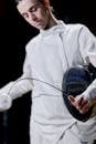 A Fencer Bending His Foil