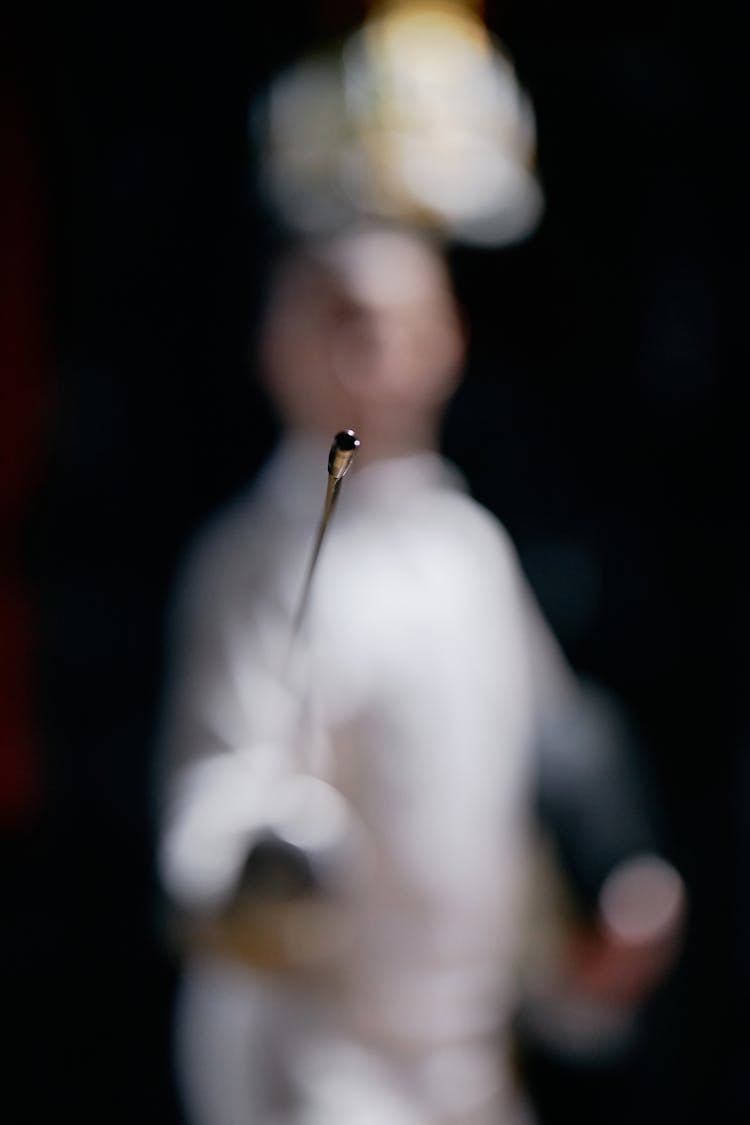 The Tip Of A Fencing Foil