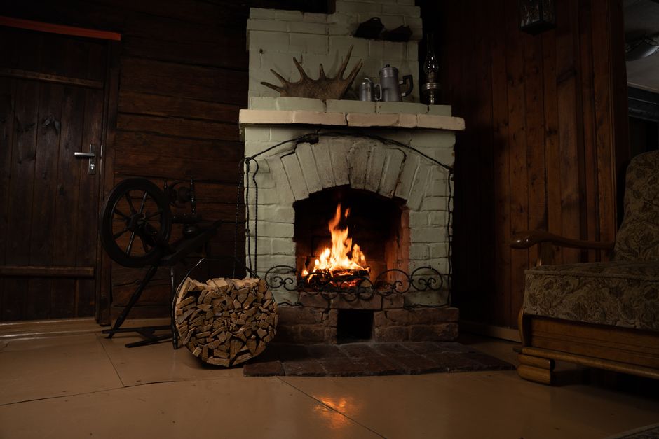 rustic cabin interior wood