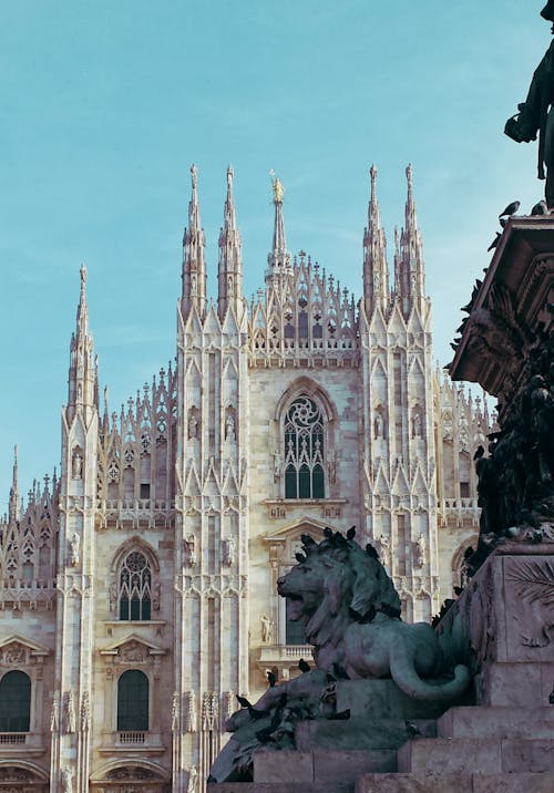 Free The Facade of the Milan Cathedral Stock Photo