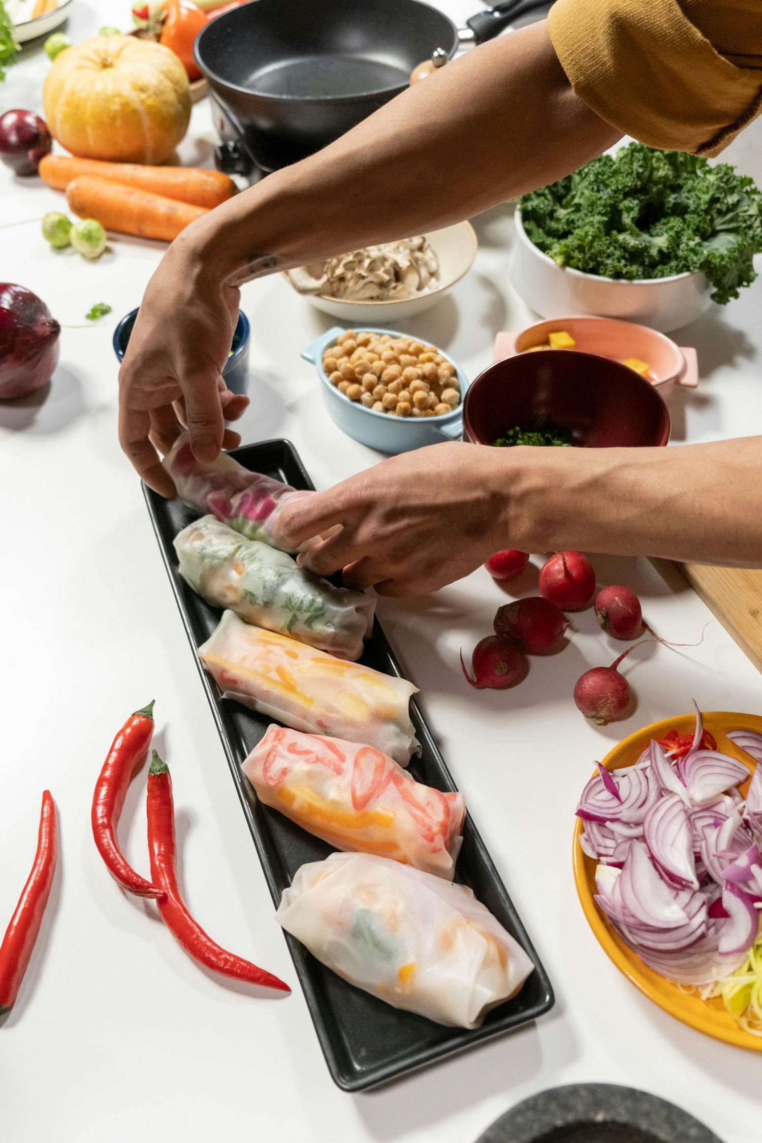 Person Holding Tray With Foods · Free Stock Photo