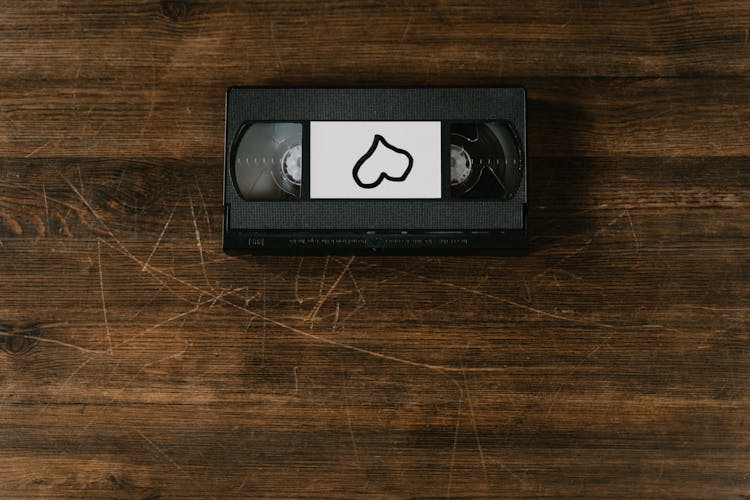 A Videotape With Handwritten Heart Icon