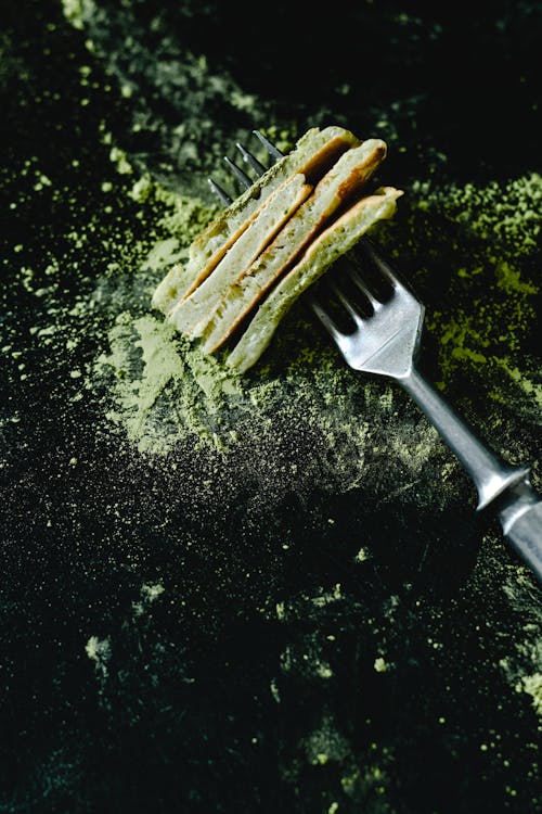 Immagine gratuita di bivio, fotografia di cibo, pancake al matcha