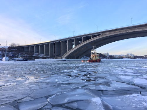 buz, tekne içeren Ücretsiz stok fotoğraf