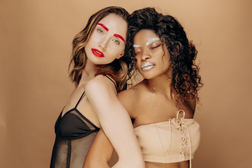 Two Women with Makeup