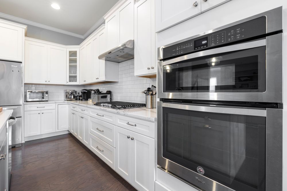 Built-in oven in a home kitchen
