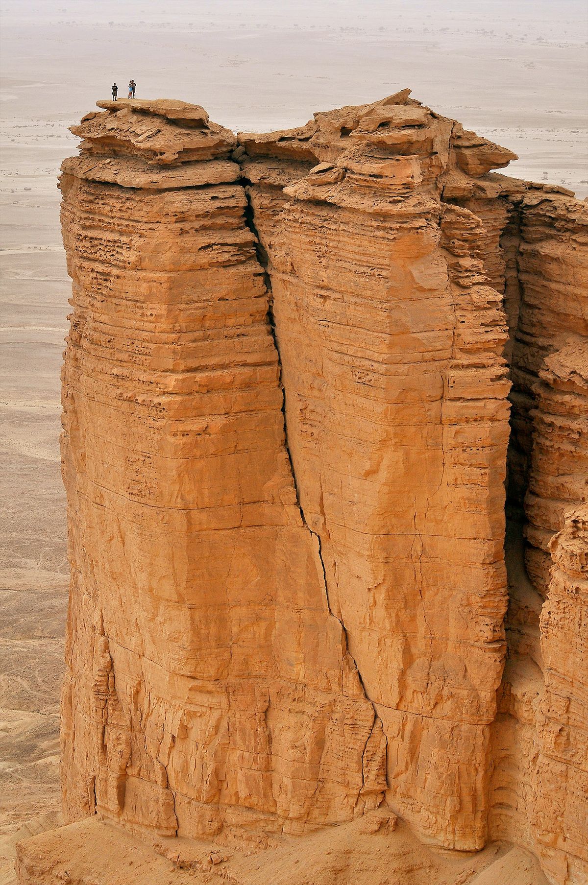 The Edge of the World cliffs of the Tuwaiq escarpment near Riyadh
