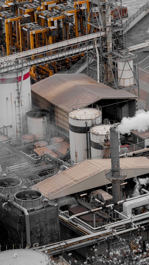 Aerial Photography of a Factory