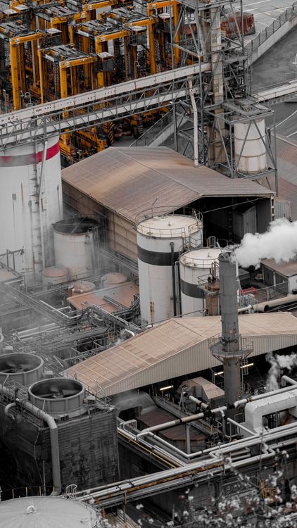 Aerial Photography of a Factory · Free Stock Photo
