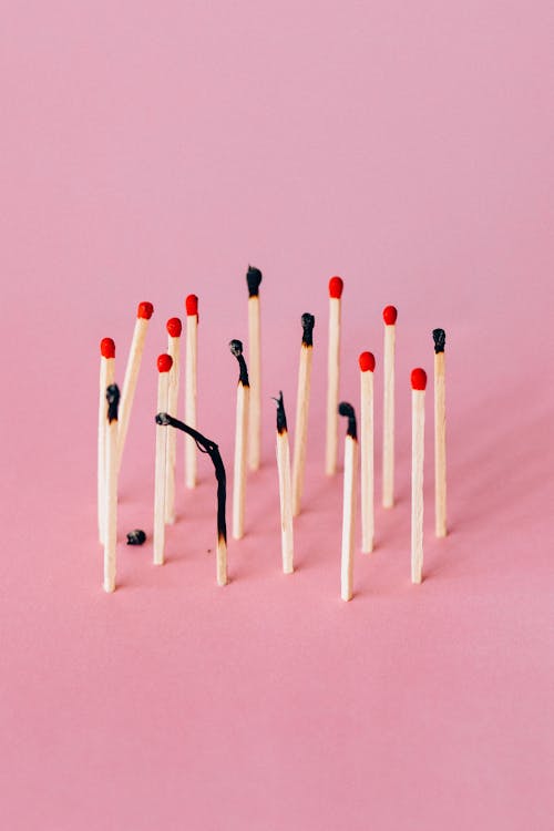 Free Burned Matchsticks Stock Photo